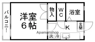 パルメゾン台原【202号室】の間取り