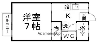 メモリーハウス【201号室】の間取り