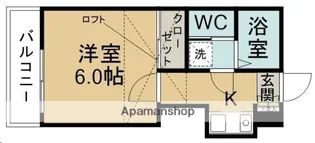のあハイツ【202号室】の間取り