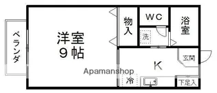 宮城県仙台市泉区みずほ台【アパート】の間取り