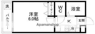キャッスル日本平【2階】の間取り