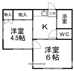 JSハウス【101号室】の間取り