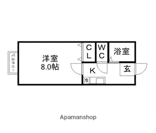 宮城県仙台市太白区青山2丁目【アパート】の間取り