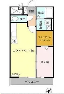 フラワータウン八木山【1階】の間取り