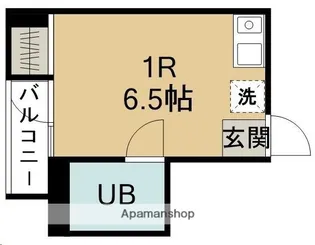 1Rの間取り画像