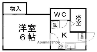 シルバーハイツ【201号室】の間取り