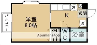 メゾンウィスティリア【101号室】の間取り
