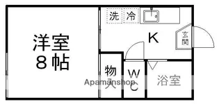 コーポマインA棟【2階】の間取り