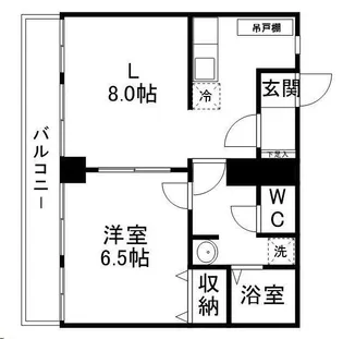 第三ショーケービル【4階】の間取り