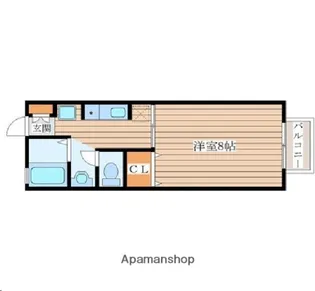 グリーンヒルズ八乙女【1階】の間取り