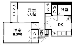宮城県仙台市青葉区上杉5丁目【マンション】の間取り
