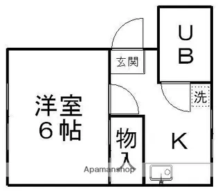 メゾンドゥベルヴュ【101号室】の間取り