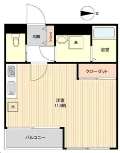 LA DOUCEUR片平【5階】の間取り