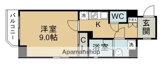 宮城県仙台市若林区新寺3丁目【マンション】の間取り