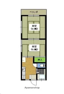 コーポすばる【1階】の間取り