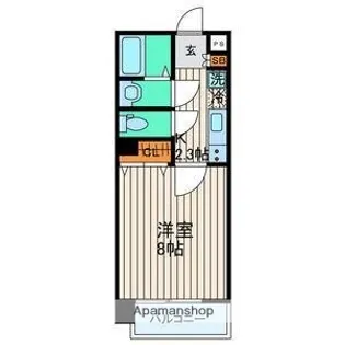 宮城県仙台市青葉区木町通1丁目【マンション】の間取り