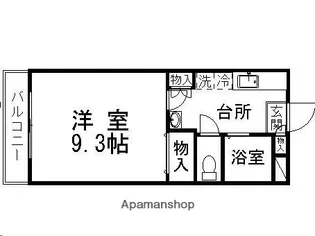 小松グリーンハイツ【1階】の間取り