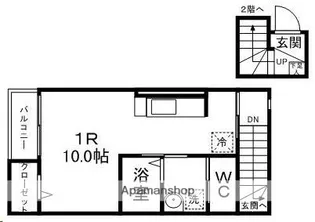 オーロラコート【205号室】の間取り