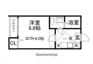 宮城県仙台市青葉区旭ケ丘1丁目【アパート】の間取り