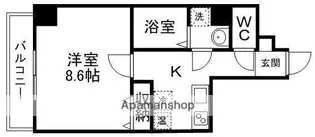 STUDIO原町【106号室】の間取り