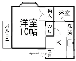 ハイツヤマキ【201号室】の間取り