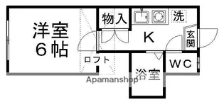 パレス台原第2【102号室】の間取り