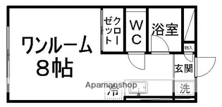 ジュネス八木山【102号室】の間取り