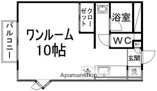 ジュネス八木山【201号室】の間取り