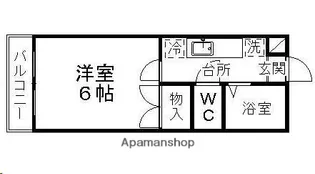 ベルトピア仙台16B棟【203号室】の間取り