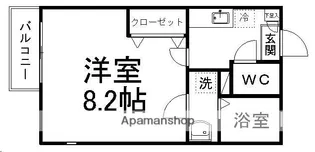 リファイン小田原【201号室】の間取り