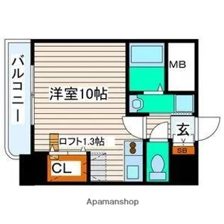 宮城県仙台市宮城野区榴岡3丁目【マンション】の間取り