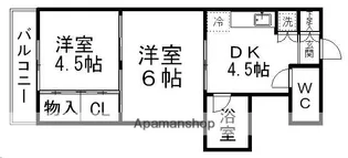 宮城県仙台市青葉区高松2丁目【マンション】の間取り