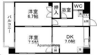 Y’S荒町【711号室】の間取り