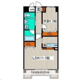 宮城県仙台市宮城野区新田東3丁目【マンション】の間取り
