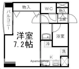 宮城県仙台市青葉区堤通雨宮町【マンション】の間取り