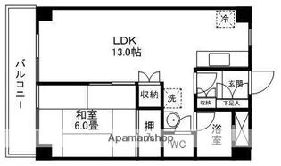 アーバンプラザ花京院【1003号室】の間取り
