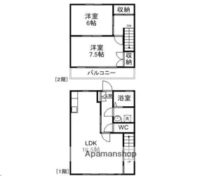 宮城県仙台市宮城野区福田町2丁目【アパート】の間取り