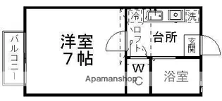 ピースフル東照宮【203号室】の間取り