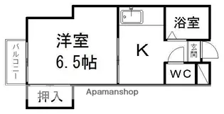 コーポシャイニング【A202号室】の間取り