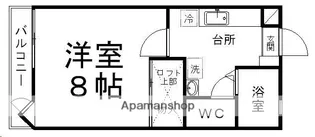 バーシティハウス原町【202号室】の間取り