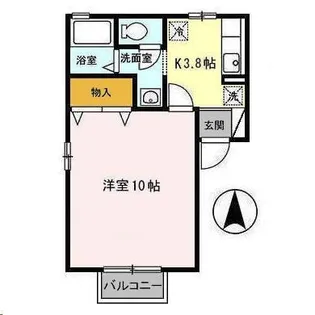 シュロス台原【1階】の間取り