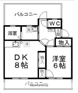 サンライズ宮千代【5階】の間取り