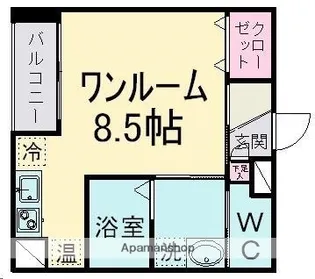 グラン・ドミール仙台駅東【805号室】の間取り