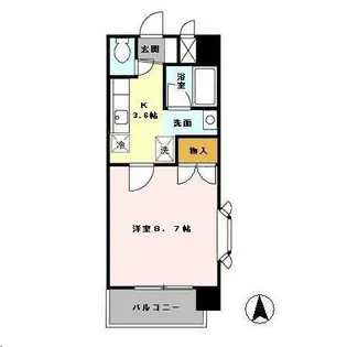 アムールシャトー【3階】の間取り