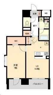 レジディア榴岡 ウエスト棟【5階】の間取り