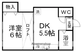 ロイヤルパレス青山【1階】の間取り