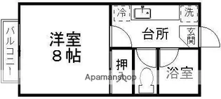 コーポベル【202号室】の間取り