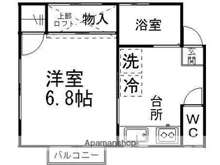 ピースフル高松【201号室】の間取り