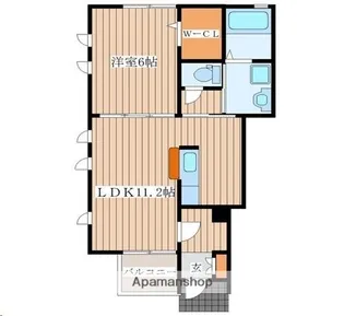 宮城県仙台市泉区南光台南1丁目【アパート】の間取り