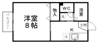ハイツSHION【2階】の間取り